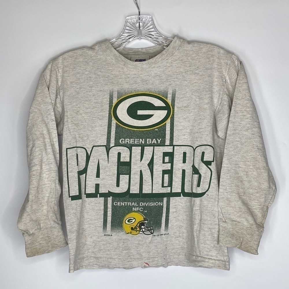 Vintage CSA Green Bay Packers Gray Long Sleeve Shirt 1996 8/10